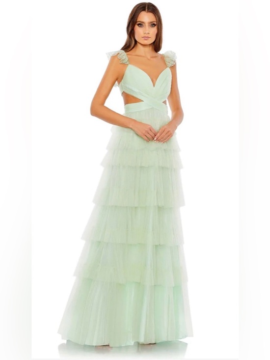 Mac Duggal Dresses & Skirts - Tiered Tulle Gown in Pale Mint